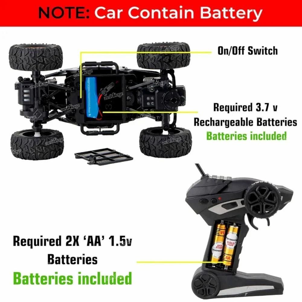 Remote Controlled  Rock Crawler Monster Truck Toy